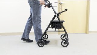 How to Use a Rolling Walker Sizing Training and Use [upl. by Aimal647]