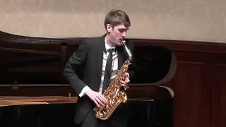 Claude Debussy  Rhapsodie L 98 for alto saxophone and piano [upl. by Nuli120]