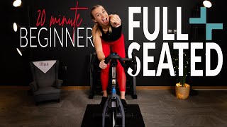 20 Minute FULL SEATED Beginner Indoor Cycling Workout [upl. by Korella]