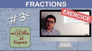 EXERCICE  Effectuer des calculs de fractions  Troisième [upl. by Adner]