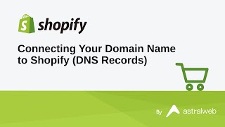 Connecting Your Domain Name to Shopify DNS Records [upl. by Standford]