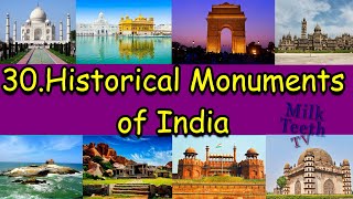 30 Famous Indian Historical Monuments With Pictures and Description  UNESCO World Heritage Sites [upl. by Euqinna]