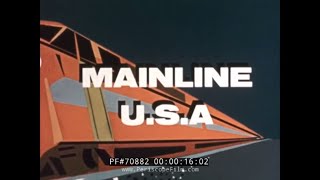 MAINLINE USA VINTAGE RAILROAD MOVIE 70882 [upl. by Negaem]