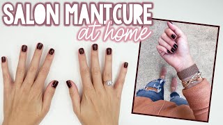 STEPBYSTEP ATHOME MANICURE TUTORIAL  Sarah Brithinee [upl. by Weidar385]