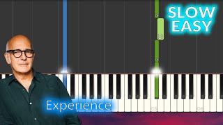 Ludovico Einaudi  Experience SLOW EASY Piano Tutorial [upl. by Nitreb]