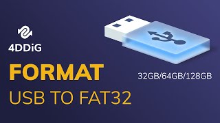 Format USB to FAT32  32GB64GB128GB Supported [upl. by Bonacci]