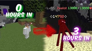 How to oneshot zealots in 3 HOURS on a NEW PROFILE   Hypixel Skyblock [upl. by Ganiats]