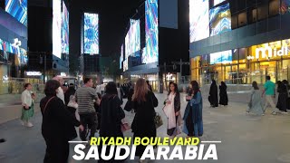 Riyadh Saudi Arabia Night Life  Riyadh Boulevard Walking Tour  4K [upl. by Kym797]