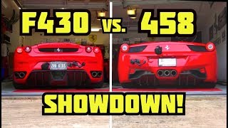 My Ferrari F430 VS My 458 Italia ULTIMATE SHOWDOWN [upl. by Brody]