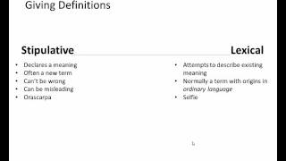 Types of Definitions [upl. by Oremodlab]