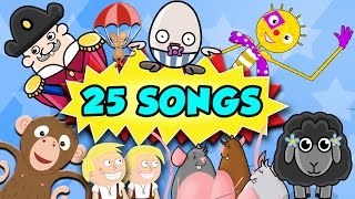 Songs For Toddlers  25 Toddler Songs and Nursery Rhymes [upl. by Clement911]