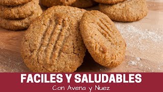 Cómo hacer Galletas caseras de Avena y Nuez fáciles [upl. by Akins]