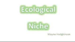 Ecological niche  fundamental amp realised [upl. by Guzel]