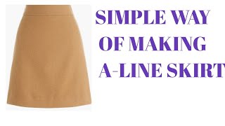 HOW TO MAKE AN A LINE SKIRT PATTERN [upl. by Maura]