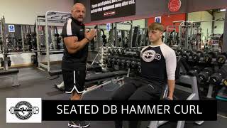 Seated Dumbbell Hammer Curl [upl. by Gasser]