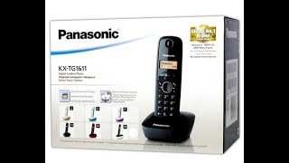 Panasonic KXTG1611 DECT PHONE  UNBOXING [upl. by Millan350]