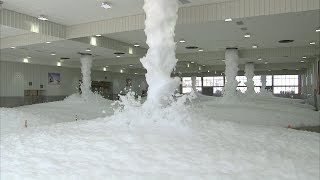 Foam FireSuppression System Initial Test [upl. by Eglanteen]