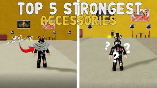 TOP 5 STRONGEST Accessories In Blox Fruits  172 [upl. by Une536]