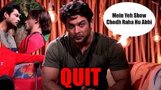 Bigg Boss 13 I am quitting the show I am done with Asim Riaz says frustrated Sidharth Shukla [upl. by Pik782]