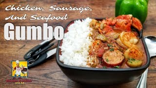 Seafood Gumbo Recipe  SoulFoodSunday  Crock Pot Recipe [upl. by Congdon]