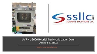 UVP HL 2000 HybriLinker Hybridization Oven [upl. by Liberati193]