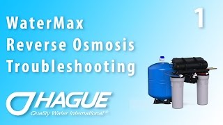 WaterMax H3500 RO Troubleshooting Part 1 [upl. by Acireed]