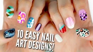 10 Easy Nail Art Designs for Beginners The Ultimate Guide [upl. by Jacoba]