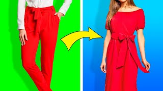 23 DIY CLOTHES HACKS FOR REALLY SMART GIRLS [upl. by Nwahsit324]