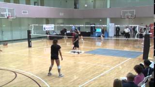 A Great Serving and Receiving Drill from John Dunning  Volleyball 2015 30 [upl. by Anahsed816]