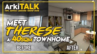 40 Square Meter Town Home  Therese SHDC Sto Tomas Batangas  ArkiTALK [upl. by Gomer]