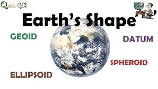 Earth s Shape  Geoid Ellipsoid  Datum [upl. by Pasol841]