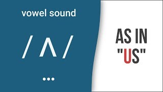 Vowel Sound  ʌ  as in quotusquot American English Pronunciation [upl. by Rammaj]