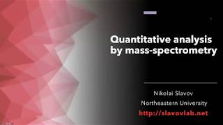 Mass spectrometry analysis for relative and absolute quantification of proteins [upl. by Mohamed]