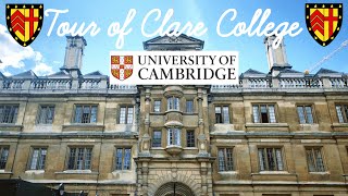 Tour of Clare College Cambridge University 2021 🏛💛 [upl. by Aivatahs]