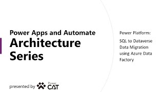 Azure Data Factory  SQL Server to Dataverse [upl. by Arabele143]