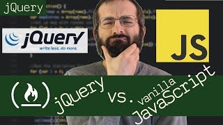 jQuery vs vanilla JavaScript  Beau teaches JavaScript [upl. by Anyel]