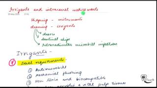 Endodontics lecture Irrigants and intracanal medicaments [upl. by Hilda]