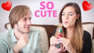 PewDiePie amp Marzia CuteFunny Moment Compilation ALL IN ONE [upl. by Olotrab]