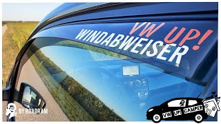 VW UP Windabweiser einbauen Tutorial│DIY MiniCamper 06 [upl. by Anaitit]