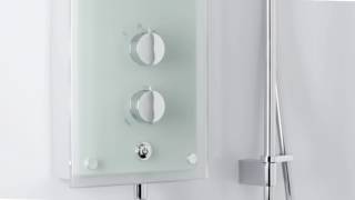 MIRA AZORA ELECTRIC SHOWER FROSTED GLASS 98KW Screwfix [upl. by Ardnovahs]