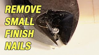 Remove Small Finish Nails without Damage [upl. by Higbee]