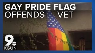 Gay Pride flag at DM offends wounded vet [upl. by Baiss145]