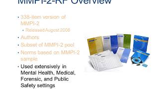 MMPI2RF Basic Overview [upl. by Gian22]