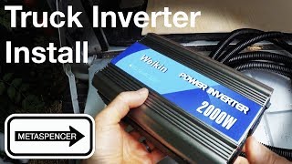 Installing a Truck Inverter [upl. by Ellesor]