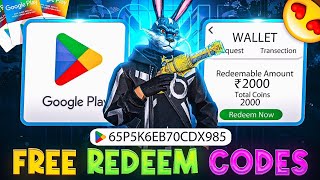 Free Redeem Code 💎 Free Fire Redeem Code Today 🔥😱 2000₹ Free Redeem Code😎 [upl. by Lemay]