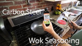 Wok Seasoning  Carbon Steel [upl. by Horner]