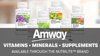 Nutrilite Vitamins Minerals amp Phytonutrient Supplements  Amway [upl. by Jaycee]