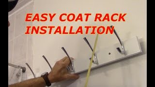 How To Install A Coat Rack On The Wall [upl. by Cheng]