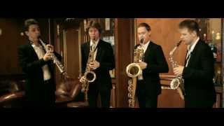 J S Bach Fugue in G minor by a sax quartet [upl. by Ecertak]