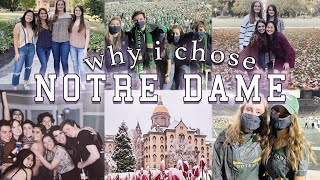 WHY I CHOSE NOTRE DAME  application process choosing a major visiting campus [upl. by Eikcim]